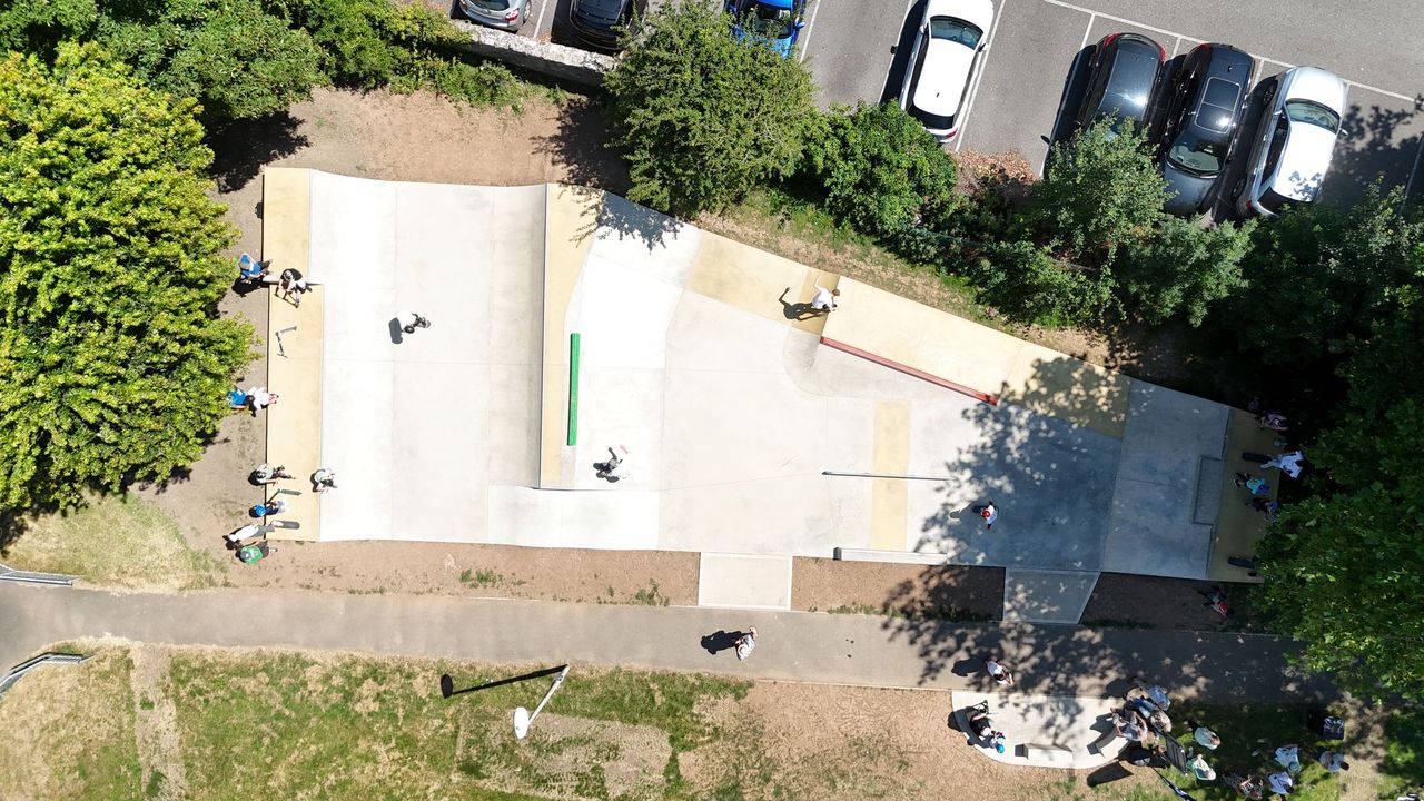 Bear Field Skatepark Aerial