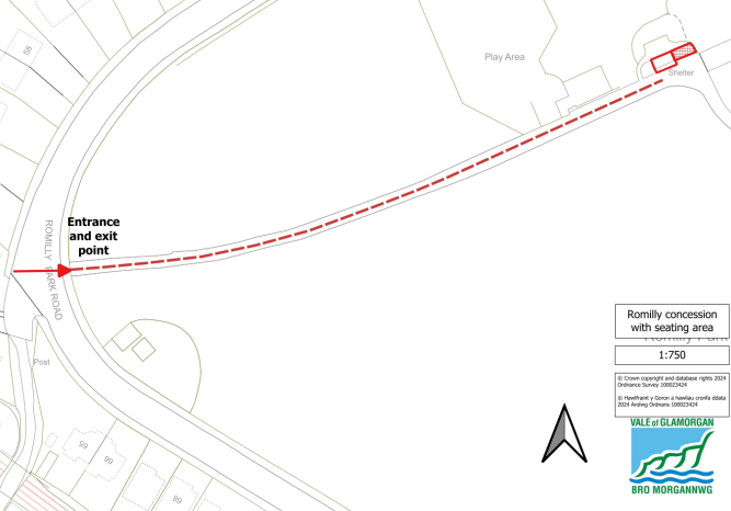Romilly Park Concessions location map
